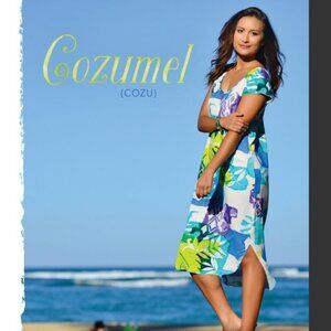 Jams World Dixie Midi Dress in Cozumel Print W340-COZU